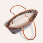 Goyard Artois Tote MM Black and Brown Goyardine Canvas & Chevroches Calfskin Palladium Hardware - Image 4